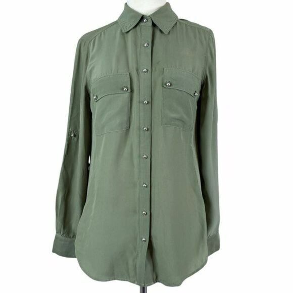 Cremieux Button Down Size Small Green - Picture 1 of 6